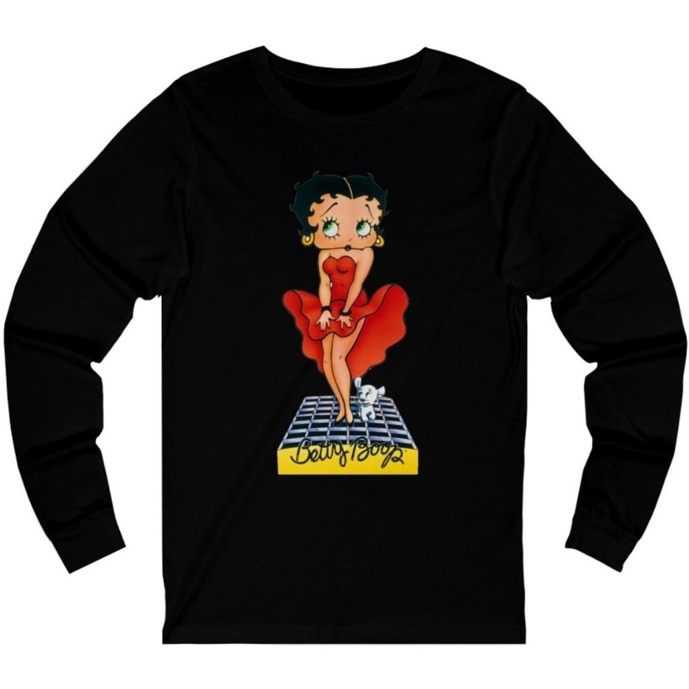 SBC Betty Boop Long Sleeve Black Tee